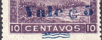 timbres-poste sellos postales stamps Nicaragua Momotombo Volcano & Train 1904 15 centavos surcharge 15c/10c